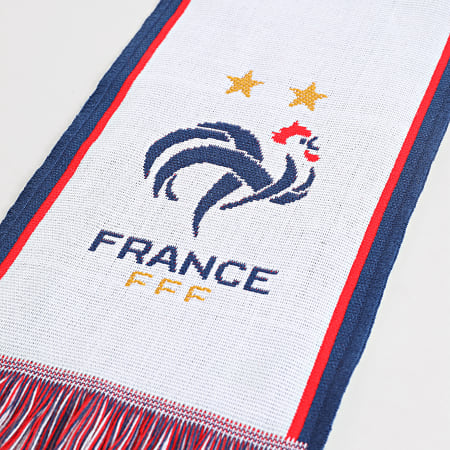 FFF - Echarpe Equipe De France Blanc Rouge