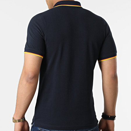 K-Way - Polo Vincent Total Contrast a manica corta K111NXW Blu navy