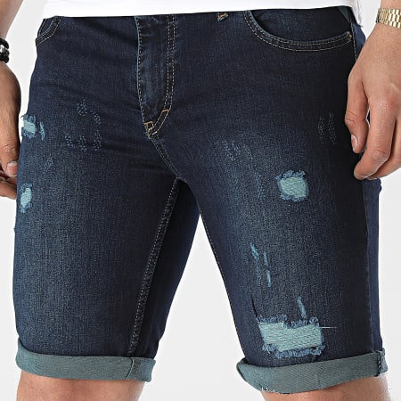 Armita - 1783 Pantaloncini jeans slim blu