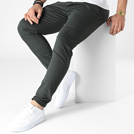 Armita - JS-7163 Pantaloni slim verde kaki
