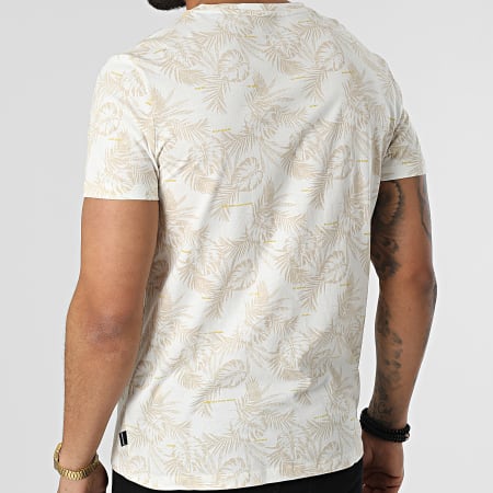 Blend - Camiseta Floral 20713745 Blanco Beige