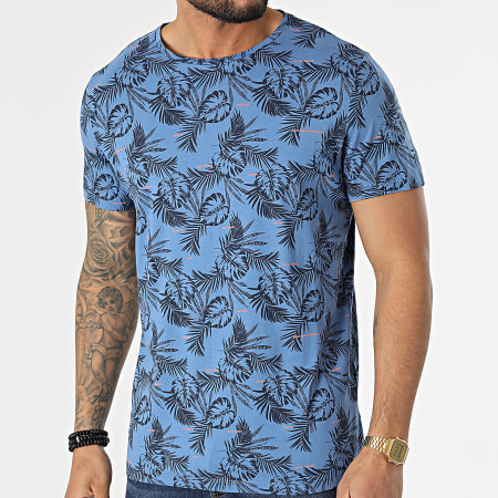 Blend - Camiseta Floral 20713745 Azul