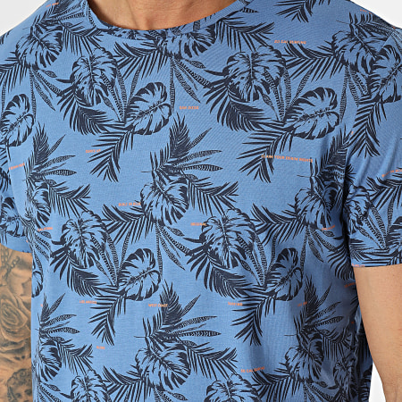 Blend - Camiseta Floral 20713745 Azul