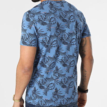 Blend - Tee Shirt Floral 20713745 Bleu