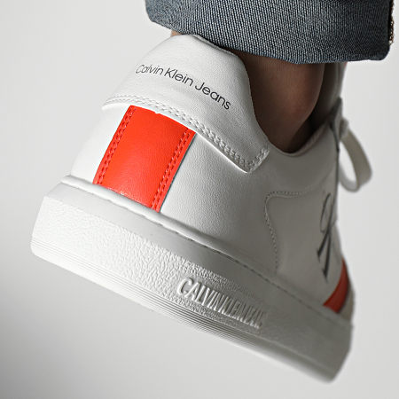 Calvin Klein - Sneakers Casual Cupsole 2 0328 Bianco Arancione