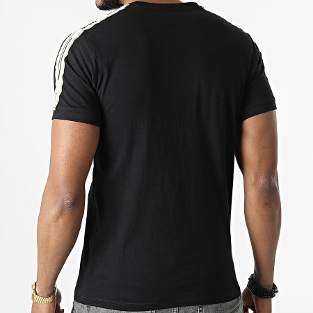 Deeluxe - Camiseta negra de rayas Colton
