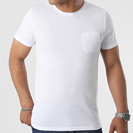 LBO - Lot de 2 Tee Shirts A Poche 2414 Noir Blanc