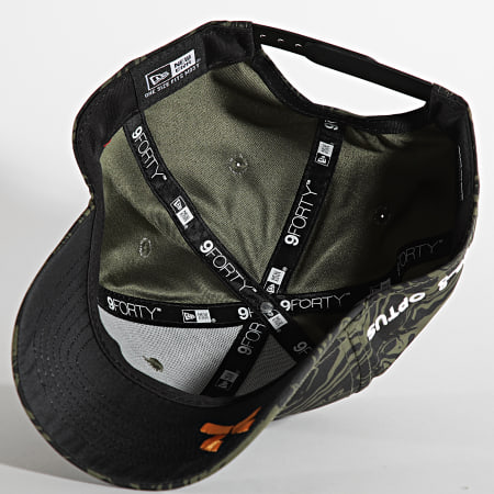 New Era 9FORTY Casquette Fédération Française De Rugby – Imprimé Crinkle All Over Marine, Logo FFR, Style Streetwear Officiel