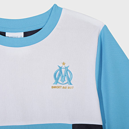 OM - Set di maglietta e pantaloncini da jogging blu per bambini