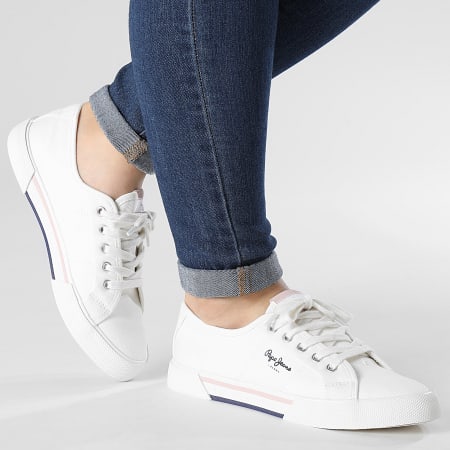 Pepe Jeans - Sneakers Brady Basic Donna PGS30543 Bianco