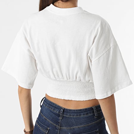 Sixth June - Tee Shirt Femme Crop W33426VTO Blanc