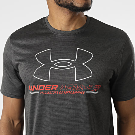 Under Armour - Vent Graphic Training Sports Camiseta 1370367 Gris antracita jaspeado