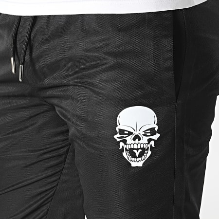Untouchable - Pantalon Jogging Skull Noir Blanc