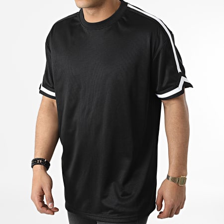 Urban Classics - Camiseta extragrande con bandas TB2890 Negro
