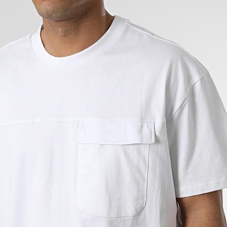 Urban Classics - Tee Shirt Oversize A Poche Poitrine TB4128 Blanc