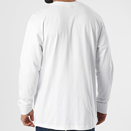 Urban Classics - Camiseta oversize de manga larga con bolsillo en el pecho TB4723 Blanco