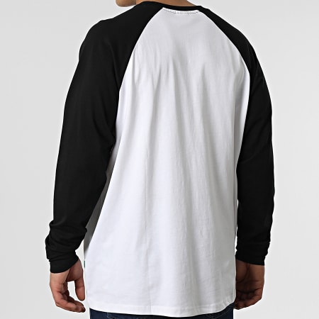 Urban Classics - Tee Shirt Manches Longues Oversize Raglan TB4911 Blanc Noir