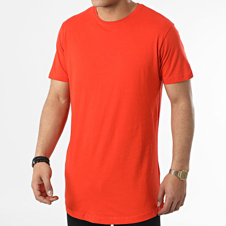 Urban Classics - Camiseta extragrande naranja oscuro