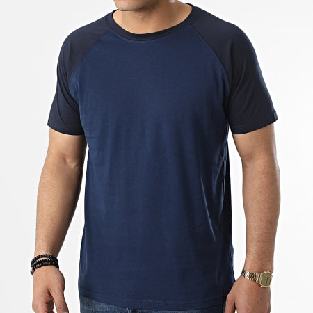 Urban Classics - Camiseta de manga raglán azul marino