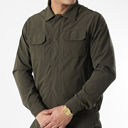 Zayne Paris  - TX-730 Set giacca e pantaloni da jogging verde cachi