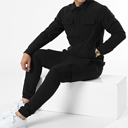 Zayne Paris  - Conjunto de chaqueta y pantalón jogging TX-730 negro