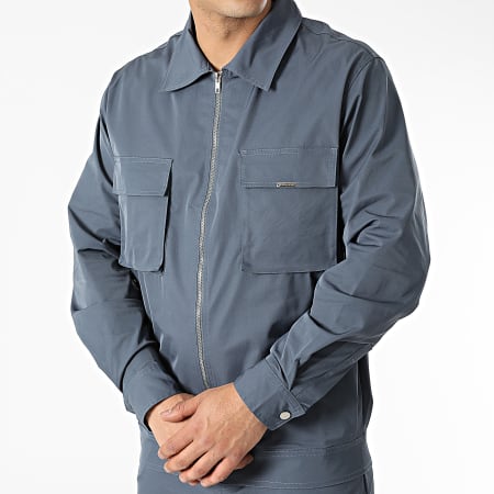 Frilivin - Conjunto de chaqueta y pantalón azul marino
