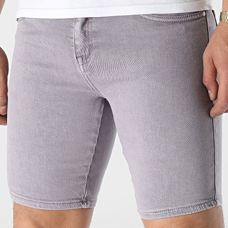 Frilivin - Pantalones cortos vaqueros morados