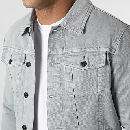 Frilivin - Set giacca di jeans grigia e jeans skinny