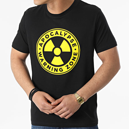 SVR - Camiseta Apocalypse Warning Zone Negro Amarillo