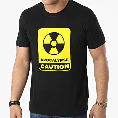 SVR - Maglietta Apocalypse Caution Nuclear Nero Giallo