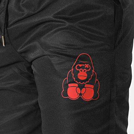 Sale Môme Paris - Pantaloni da jogging Diamond Gorilla Nero Rosso