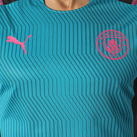 Puma - Tee Shirt De Sport Manchester City 764459 Turquoise Foncé