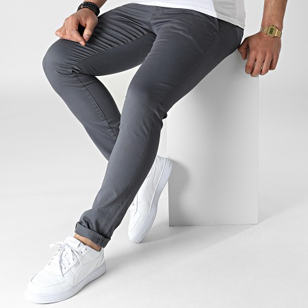 Reell Jeans - Pantalon Chino Flex Tapered Gris Anthracite
