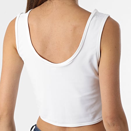 Urban Classics - Camiseta corta sin mangas para mujer TB1895 Blanco