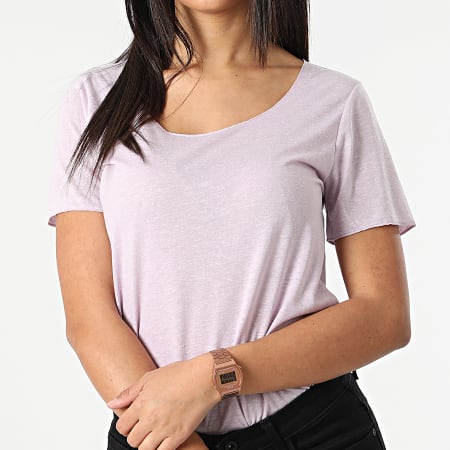 Only - Camiseta morada Linette para mujer