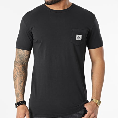 Quiksilver - Camiseta con bolsillo EQYTZ06692 Negro