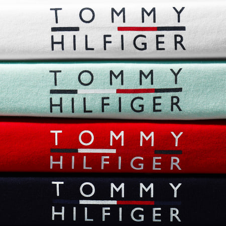 Tommy Hilfiger - Tee Shirt Square Logo 4547 Blanc