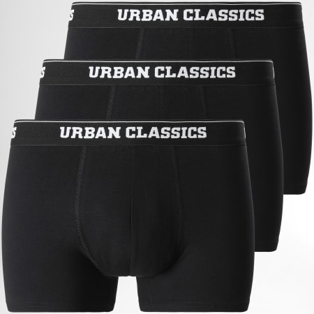 Urban Classics - Set di 3 boxer neri TB3838