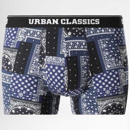 Urban Classics - Lot De 3 Boxers TB3838 Bleu Marine Blanc