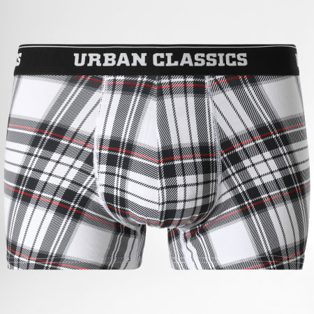 Urban Classics - Set di 3 boxer TB3843 nero grigio antracite bianco