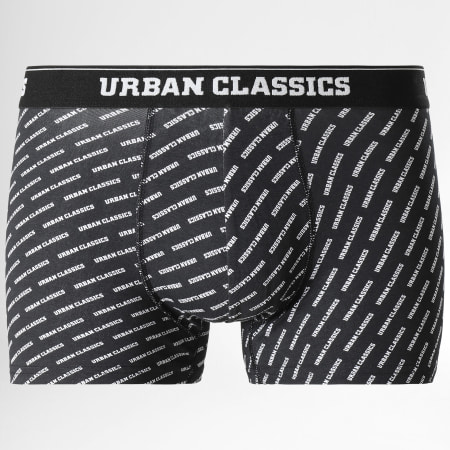 Urban Classics - Pack De 3 Boxers TB3843 Negro Gris Antracita Blanco