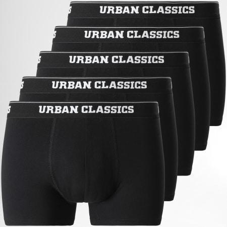 Urban Classics - Confezione da 5 boxer neri TB4417