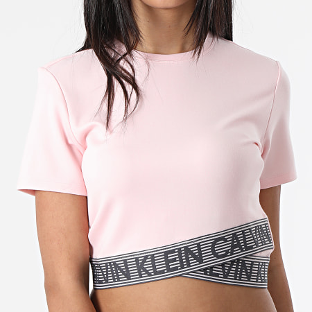 Calvin Klein - Top Femme Crop 1K148 Rose