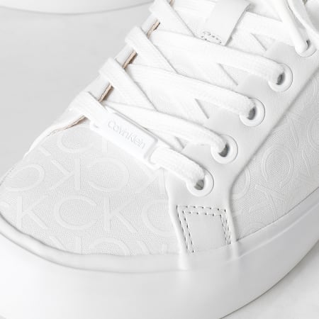 Calvin Klein - Vulcan Lace Up 0797 Bianco Mono Mix Sneakers da donna