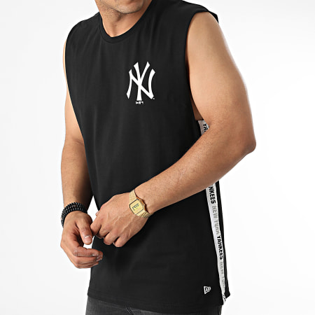 New Era - Tee Shirt A Bandes Sans Manches MLB Left Chest Logo New York Yankees 13083946 Noir