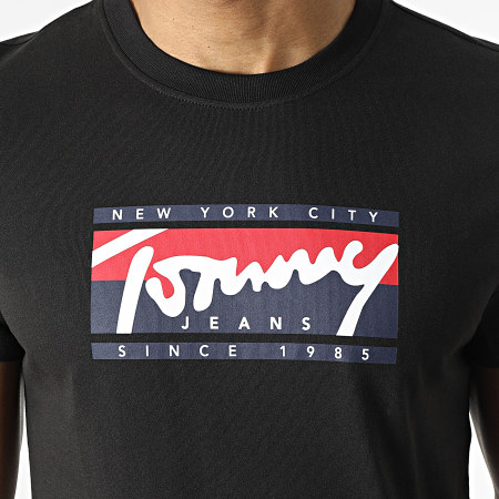 Tommy Hilfiger - T-shirt essenziale Tommy Script 3250 Nero