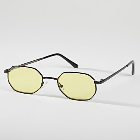 Urban Classics - Confezione da 2 paia di occhiali da sole neri e gialli TB4885