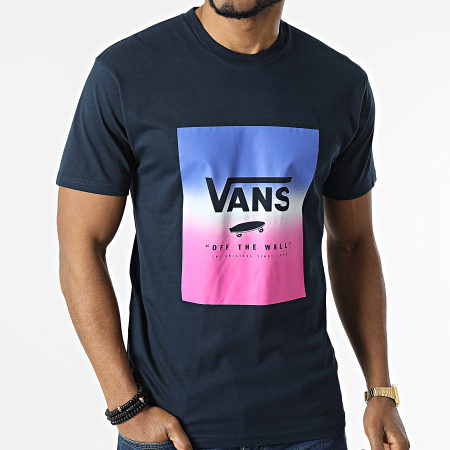 Vans - Tee Shirt Classic Print Box A5E7Y Bleu Marine