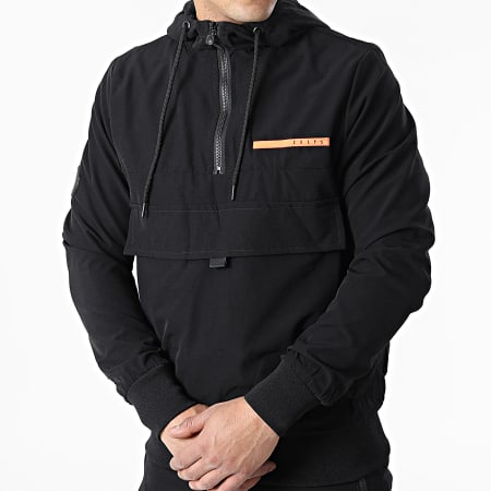 Zelys Paris - Conjunto de chaqueta y pantalón de jogging con capucha Keylor Outdoor negro