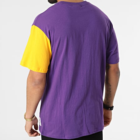 Mitchell and Ness - Tee Shirt Los Angeles Lakers TCRW1226-MHE Violet Orange